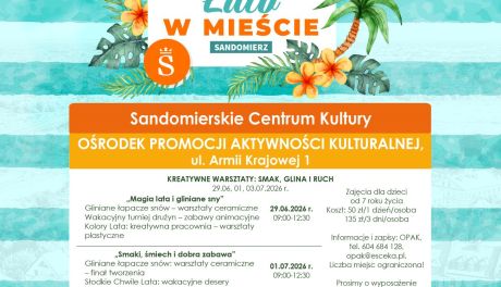Wakacje pełne kultury w Sandomierzu. SCK zaprasza na zajęcia dla dzieci i dorosłych