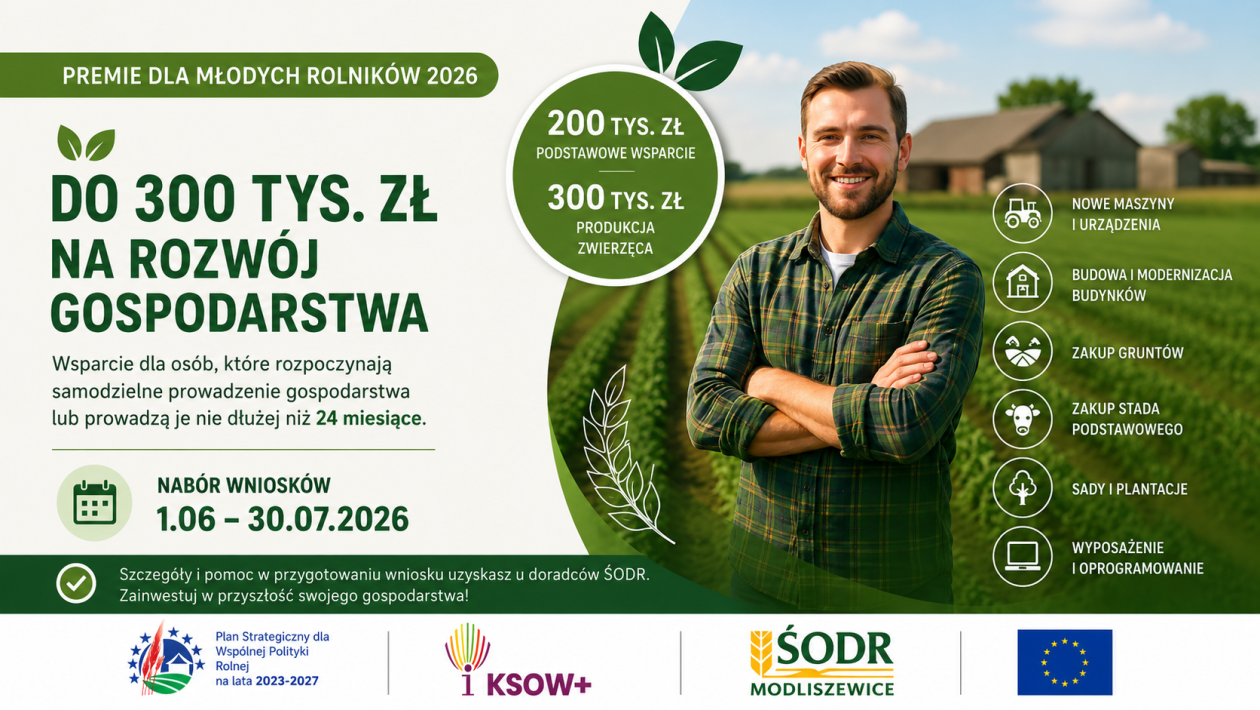 Masz gospodarstwo albo chcesz je przejąć? Sprawdź, czy możesz dostać 300 tys. zł