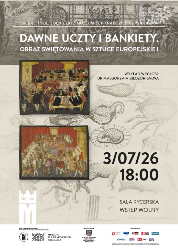„Dawne uczty i bankiety” – wykład o kulturze świętowania w Zamku Królewskim w Sandomierzu