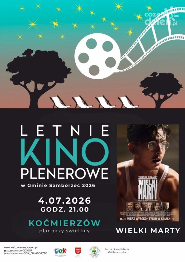 Koćmierzów zaprasza na Letnie Kino Plenerowe