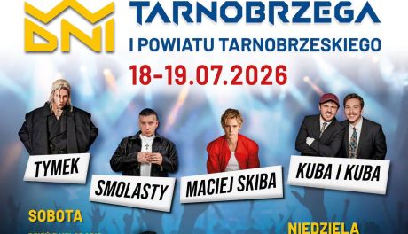 Dni Tarnobrzega i Powiatu Tarnobrzeskiego 2026. Znamy pierwsze gwiazdy wydarzenia