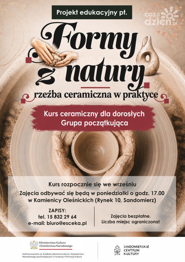 Ceramika dla każdego. Sandomierz rusza z bezpłatnym kursem dla dorosłych