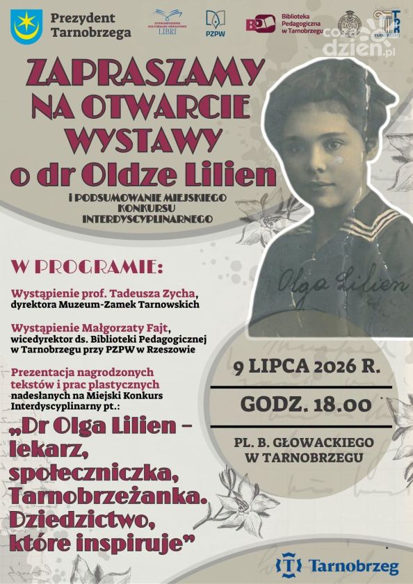 Wystawa o dr Oldze Lilien i finał miejskiego konkursu w Tarnobrzegu