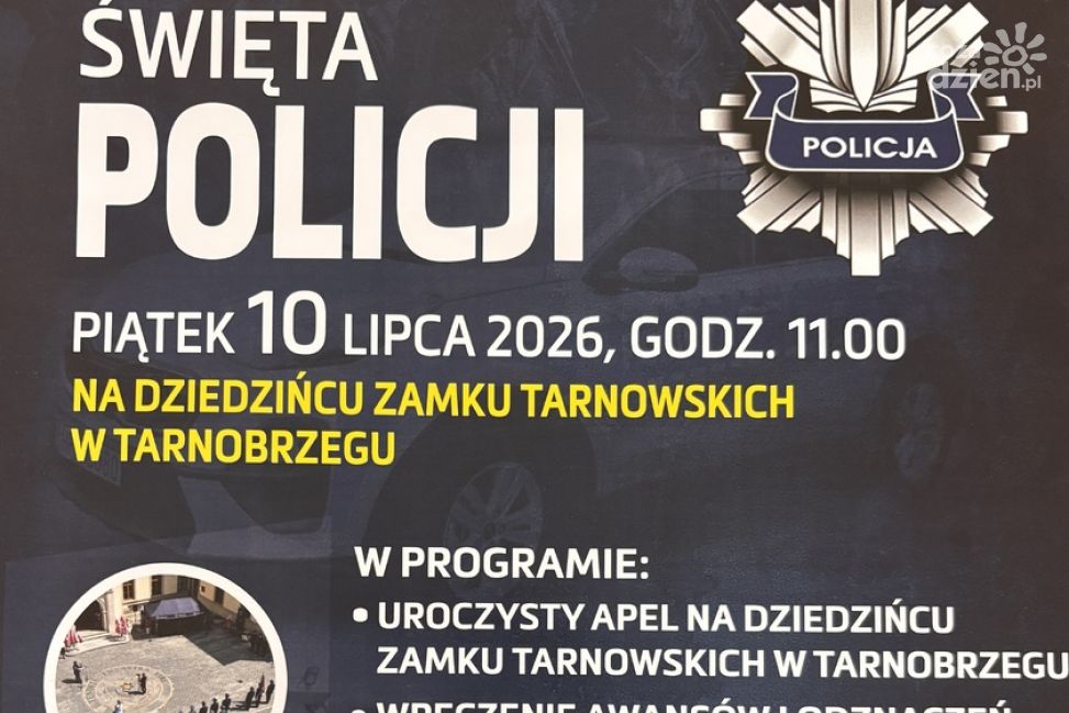 Święto Policji w Tarnobrzegu. Uroczysty apel i rodzinny piknik na Zamku Tarnowskich