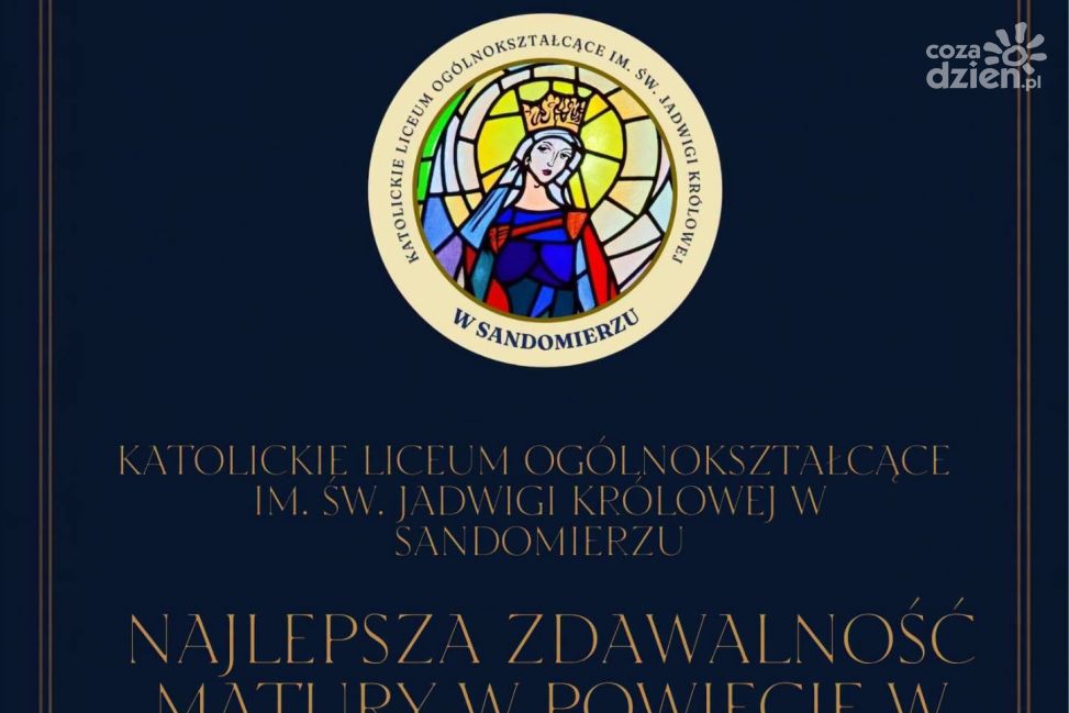 Nowy lider matur w powiecie sandomierskim. Katolickie liceum na pierwszym miejscu