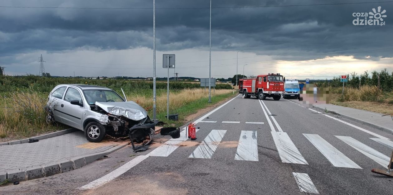 Zderzenie na DK9 w Goźlicach. Kierowca był po alkoholu