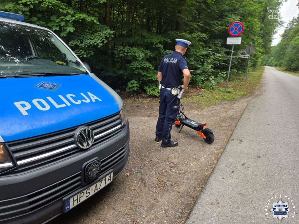Hulajnogi pod kontrolą policjantów. Były mandaty i nietrzeźwi uczestnicy ruchu