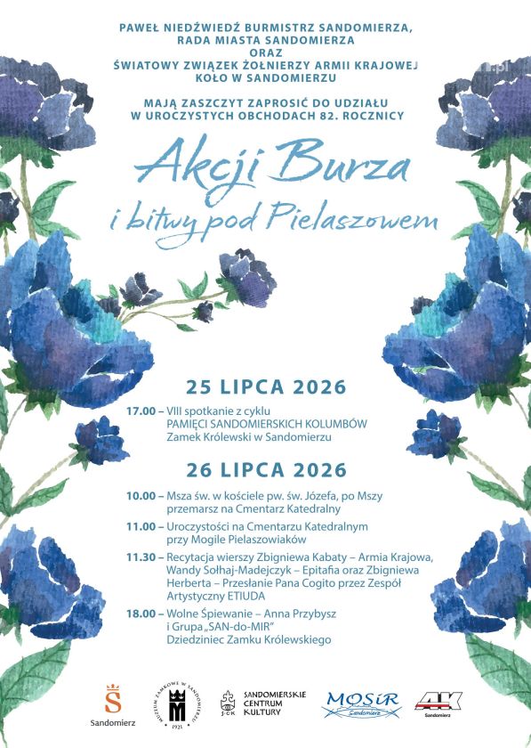 Sandomierz uczci 82. rocznicę Akcji „Burza” i bitwy pod Pielaszowem