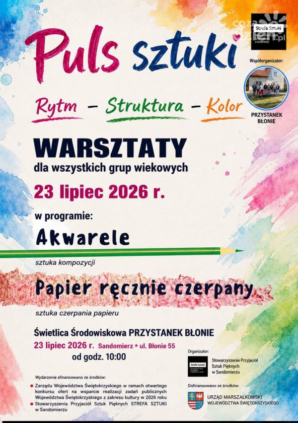 Akwarele i papier czerpany. Przed mieszkańcami wyjątkowe warsztaty artystyczne