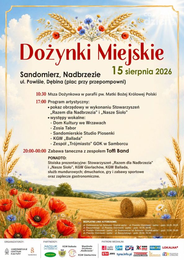 Nadbrzezie stanie się centrum dożynkowego świętowania. Przed nami Dożynki Miejskie