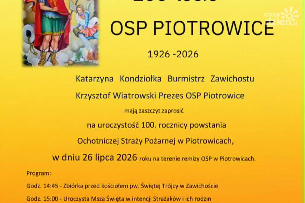 Strażacy z Piotrowic świętują stulecie swojej jednostki