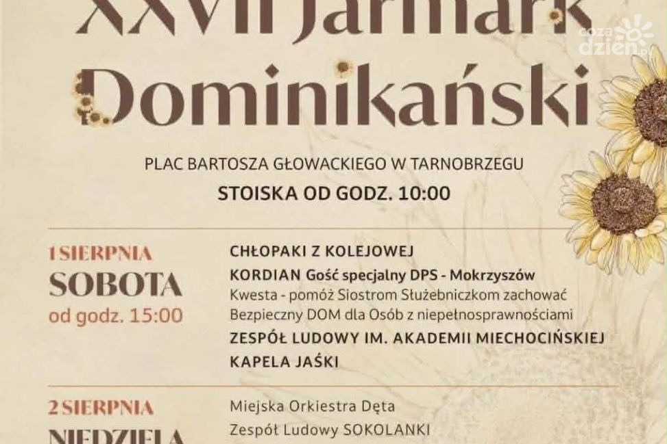 Tarnobrzeg zagra dla DPS w Mokrzyszowie. Wyjątkowy koncert podczas Jarmarku Dominikańskiego