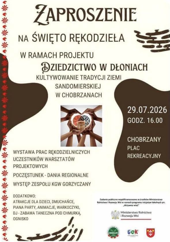 Chobrzany będą świętować tradycję. Przed mieszkańcami Święto Rękodzieła