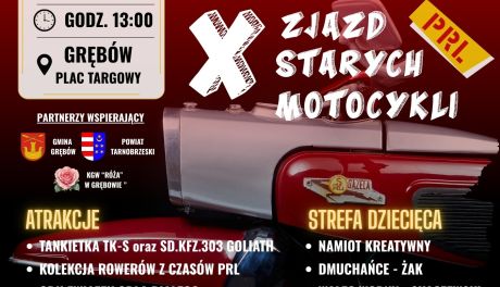 Miłośnicy zabytkowych motocykli spotkają się w Grębowie. To już X edycja wydarzenia