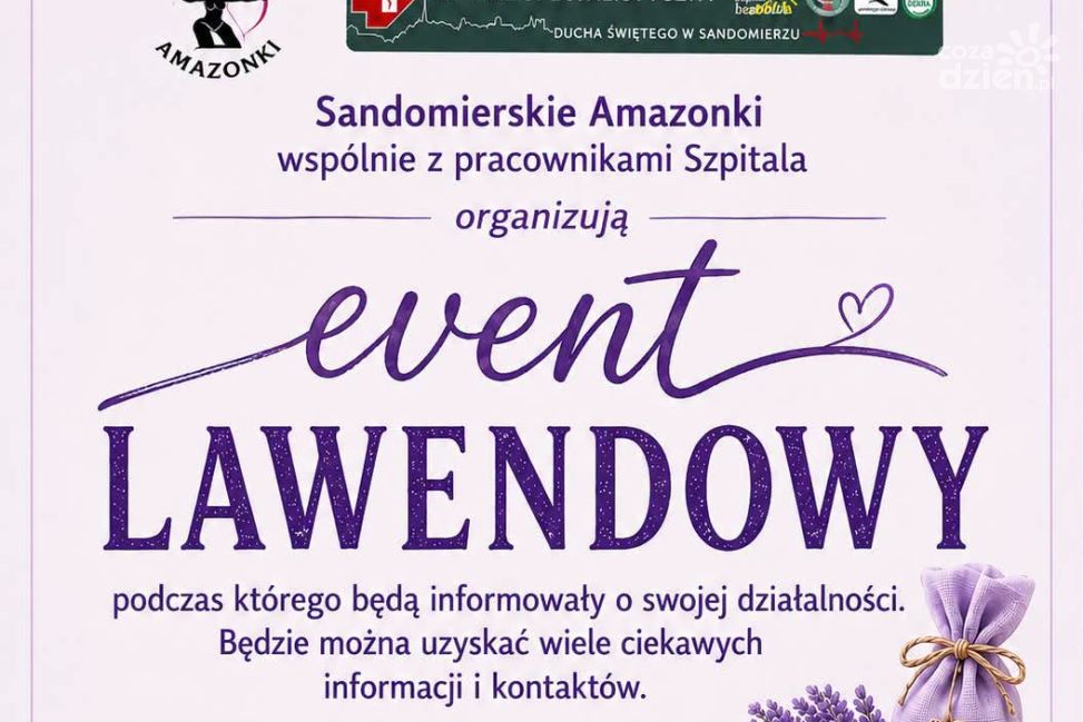 Lawendowe spotkanie Amazonek przy sandomierskim szpitalu