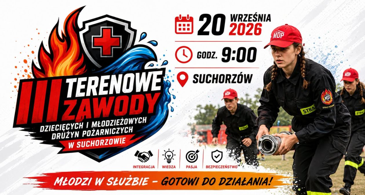Sport, sprawność i współpraca. Suchorzów zaprasza na strażackie zawody młodzieży