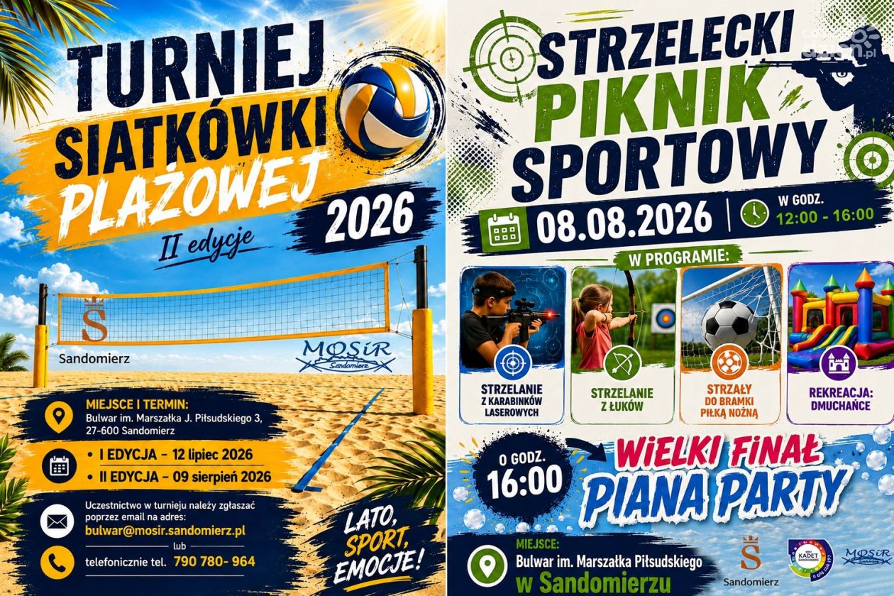 Sandomierz zaprasza na aktywny weekend. Sportowe emocje i atrakcje dla całych rodzin