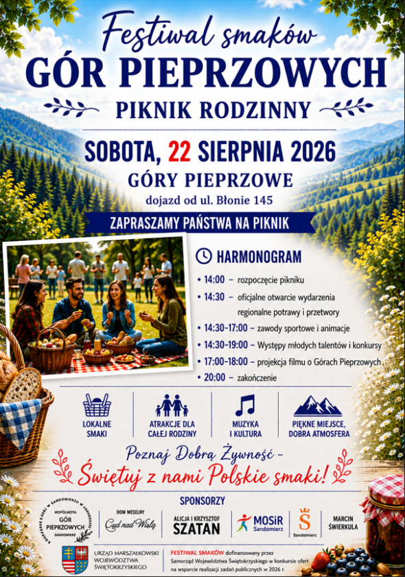 Smaki, tradycja i lokalne produkty. W kolejną sobotę Festiwal Smaków Gór Pieprzowych
