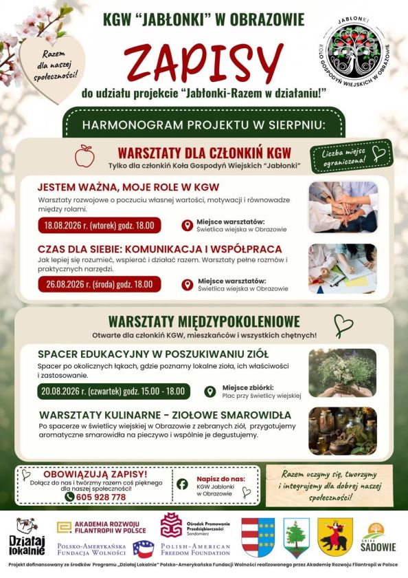 Zioła, wspólne gotowanie i integracja. Kulinarne warsztaty w Obrazowie