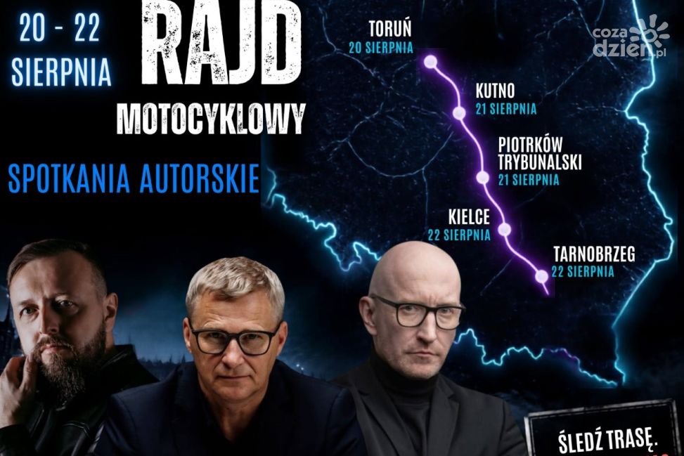 Wsiadają na motocykle, żeby pomóc. Autorzy kryminałów jadą dla Dawida z Tarnobrzega