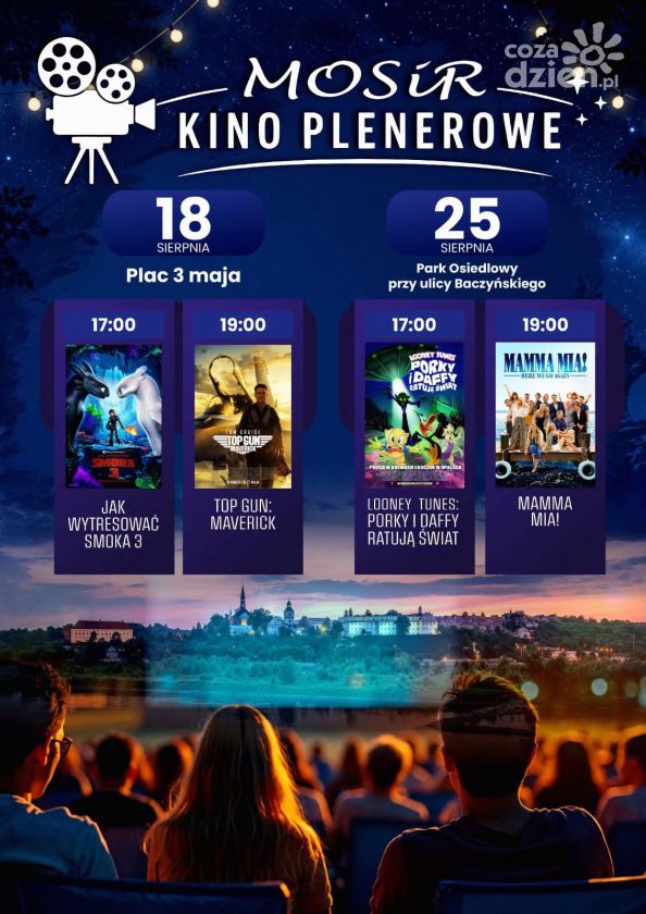 Kino plenerowe wraca do Sandomierza. Dwa wieczory pod gwiazdami