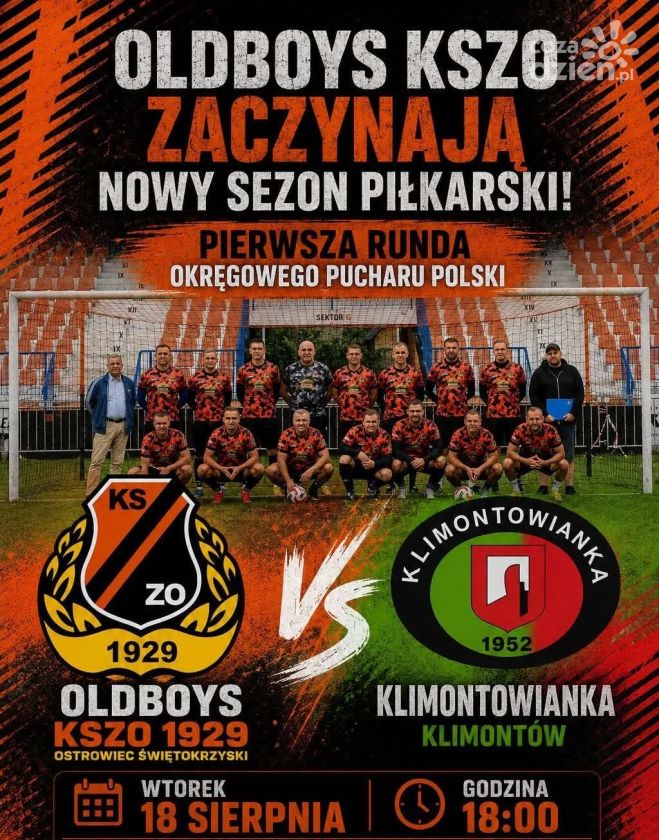 Oldboys KSZO rozpoczynają sezon. Dziś mecz z Klimontowianką II