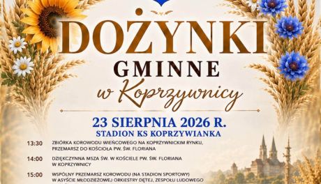 Dożynki Gminne w Koprzywnicy. Będzie tradycyjnie, muzycznie i tanecznie