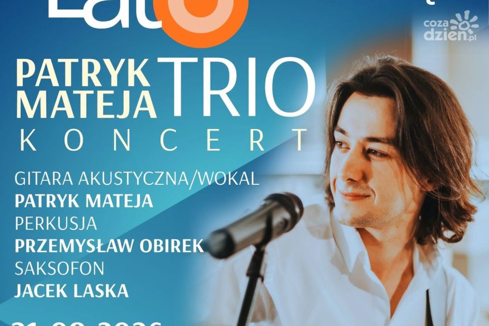 Patryk Matej Trio zagra w Nowej Dębie. Koncert już 21 sierpnia