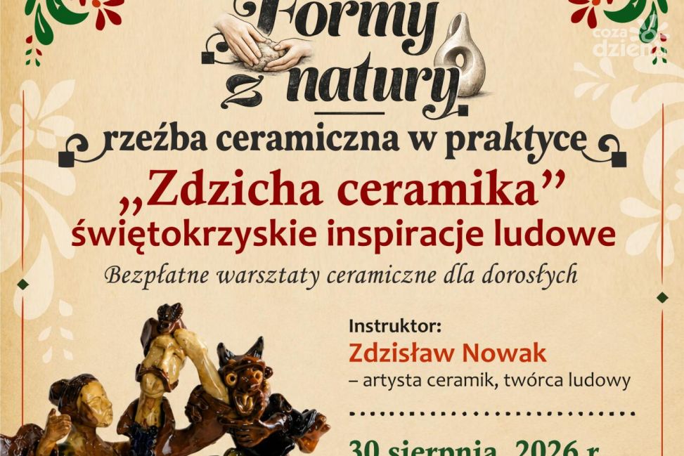 „Zdzicha ceramika” w Sandomierzu. Bezpłatne warsztaty ceramiki ludowej