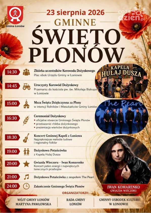 „Jej czarne oczy” śpiewała cała Polska. Ivan Komarenko wystąpi na dożynkach w Łoniowie