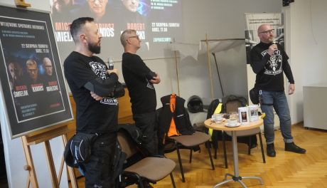 Pisarze na motocyklach dla Dawida. Charytatywny rajd kryminalistów zakończył się w Tarnobrzegu