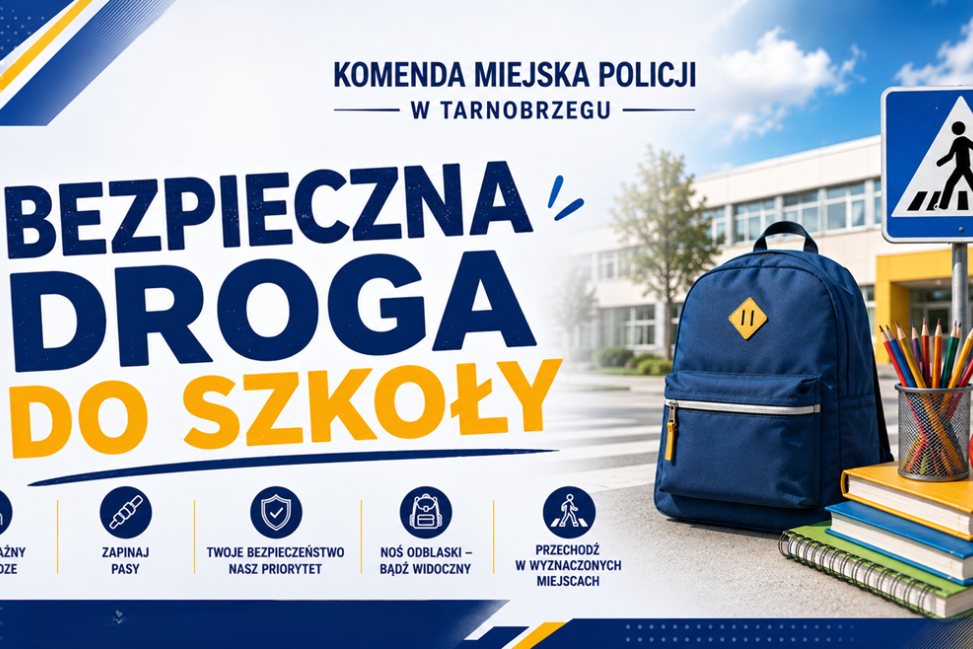 Bezpieczna droga do szkoły. Tarnobrzescy policjanci kontrolują okolice placówek oświatowych