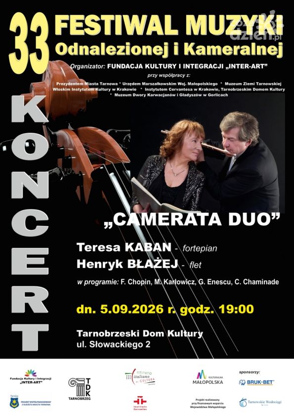 Festiwal Muzyki Odnalezionej i Kameralnej zawita do Tarnobrzega