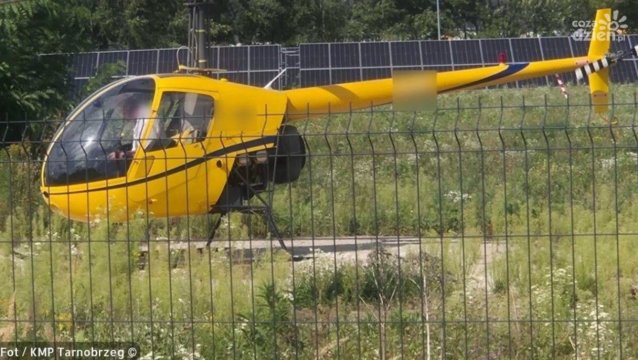 Pilot śmigłowca zgłosił się na policję. To on miał uszkodzić linię energetyczną w Tarnobrzegu