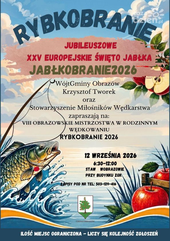 Rodzinne wędkowanie w Obrazowie. VIII „Rybkobranie 2026” już 12 września