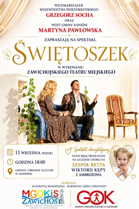 „Świętoszek” dla Wiktorii. Charytatywny spektakl w Łoniowie