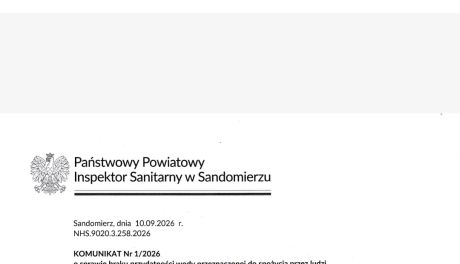 Skażenie wody w Sandomierzu. Sanepid wydał zakaz korzystania z wodociągu