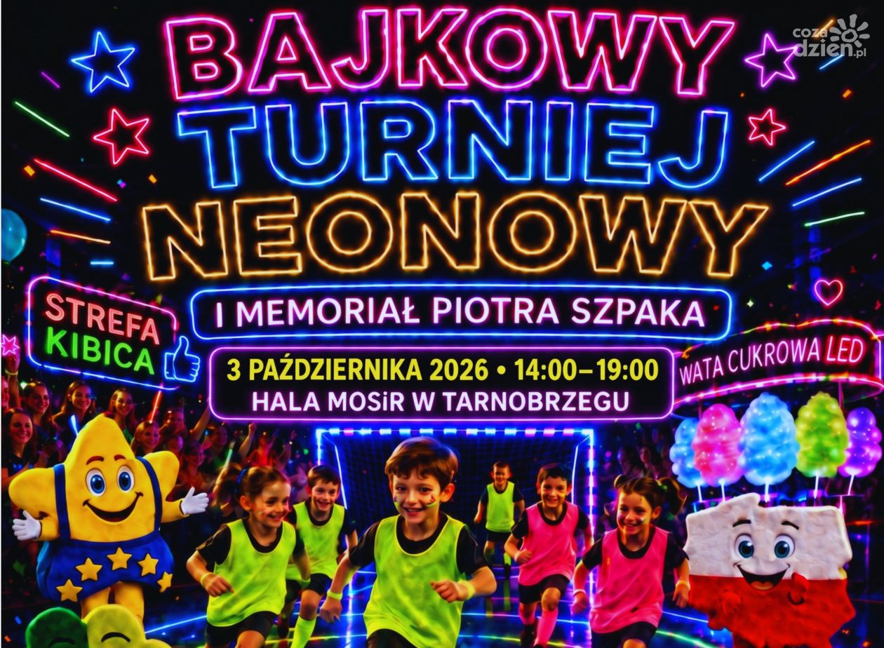 Glow Football w Tarnobrzegu! Bajkowy Turniej Neonowy – I Memoriał Piotra Szpaka