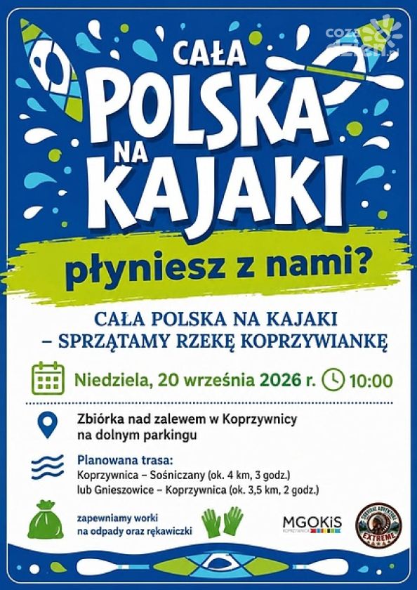 Koprzywiankę posprzątają z kajaków. Akcja już w najbliższą niedzielę
