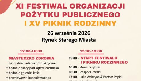 Sandomierski Rynek zamieni się w „miasteczko zdrowia”. W sobotę festiwal i piknik rodzinny