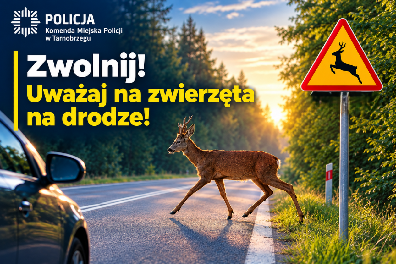 14 zdarzeń z dziką zwierzyną od początku września. Policja apeluje do kierowców
