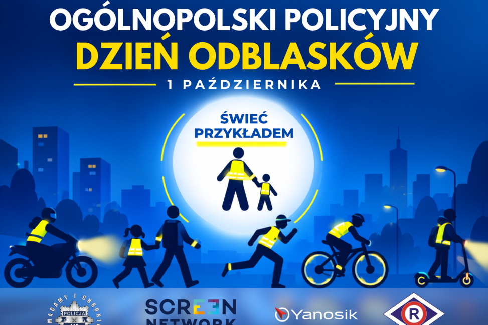 „Świeć Przykładem – Noś odblaski”. Policja rozpoczyna jesienno-zimową akcję
