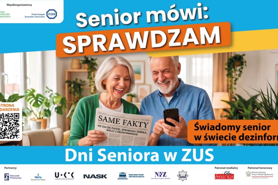 „Senior mówi: SPRAWDZAM”. ZUS zaprasza na październikowe spotkania