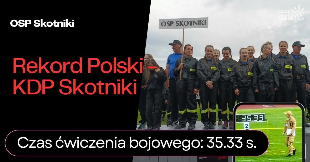 Historyczny sukces OSP Skotniki. Druhny ustanowiły nowy rekord Polski