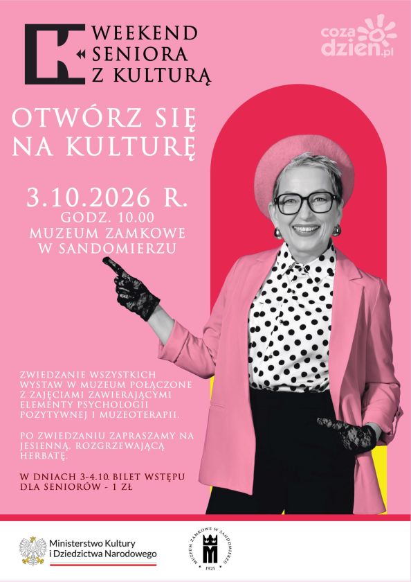 Weekend Seniora z kulturą 2026 w Zamku Królewskim w Sandomierzu. Wystawy za symboliczną złotówkę