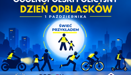 „Świeć Przykładem – Noś odblaski”. Policja rozpoczyna jesienno-zimową akcję