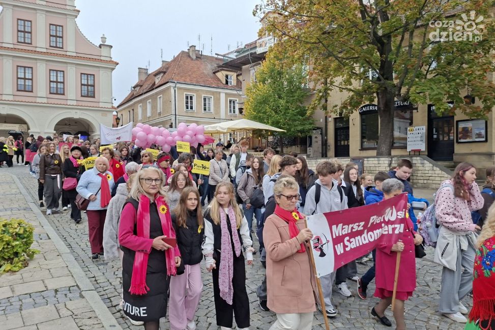 XIII Marsz Pier[W]si w Sandomierzu. Amazonki przypominały o profilaktyce raka piersi