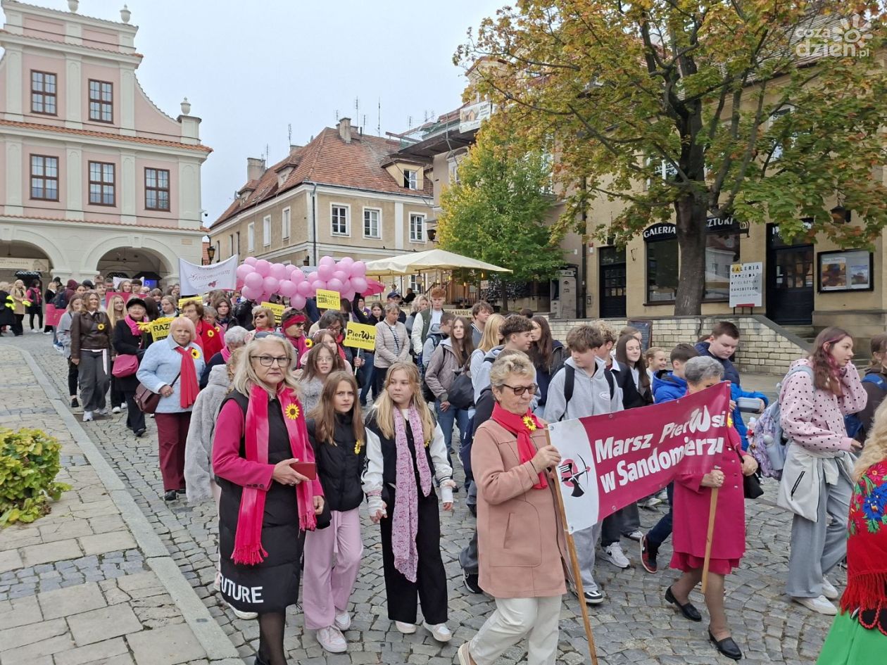 XIII Marsz Pier[W]si w Sandomierzu. Amazonki przypominały o profilaktyce raka piersi