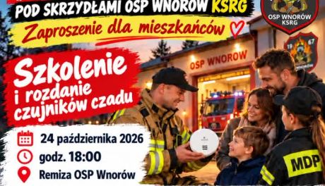 „Bezpieczny dom” we Wnorowie. Mieszkańcy otrzymają darmowe czujniki czadu